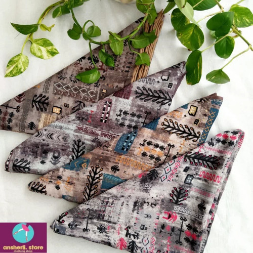 روسری قواره دار طرح پتینه
