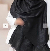 شال مشکی کوپرا مجلسی روزمره پلنگی پتینه