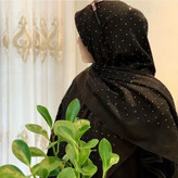 شال و روسری مشکی اسلپنخ نگینی